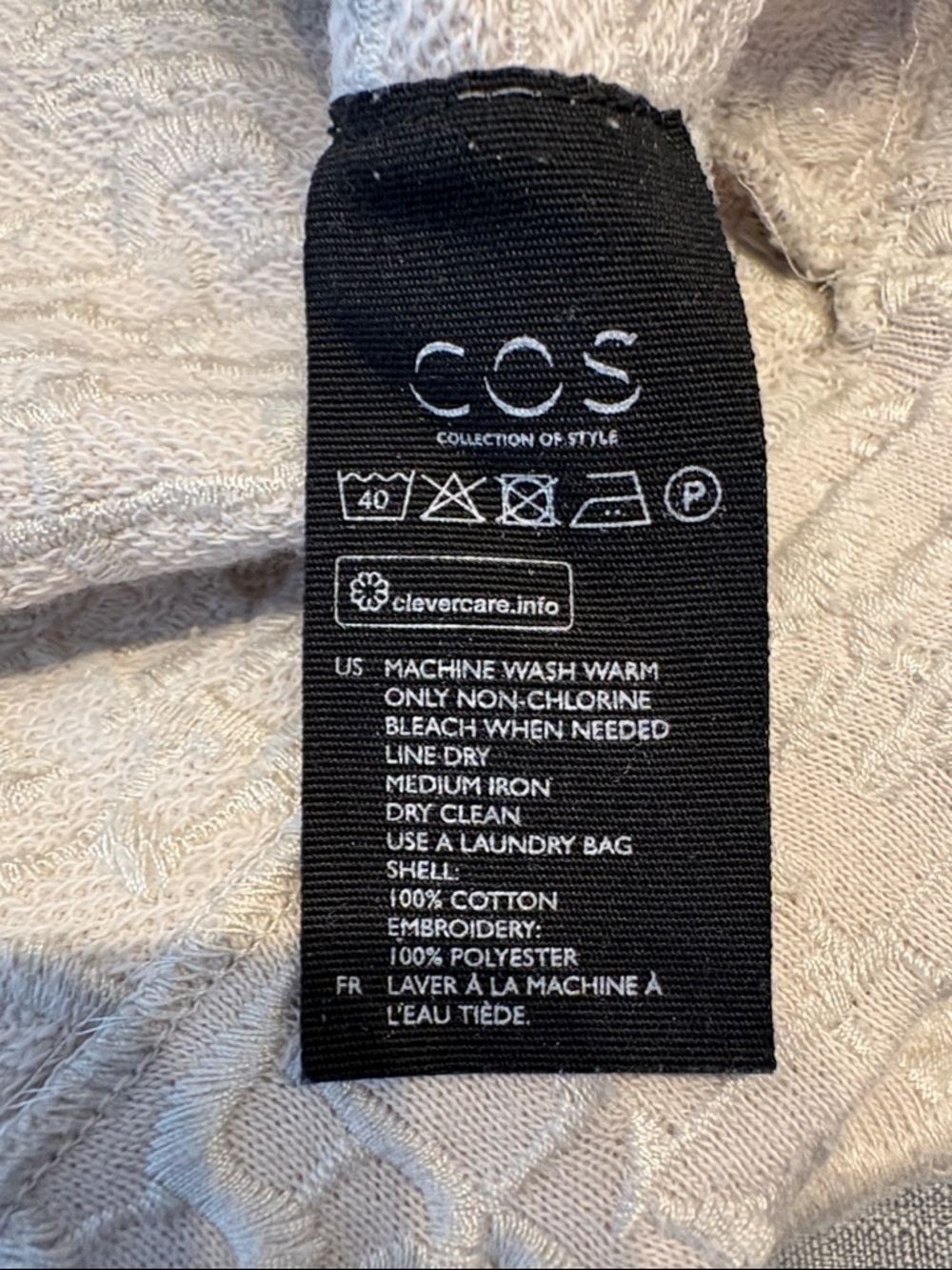 COS Neutral Textured Knit Top - Picture 7 of 7